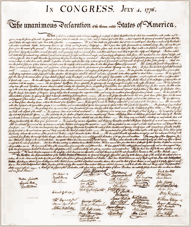 Franklin, John Adams and Jefferson writing the Declaration